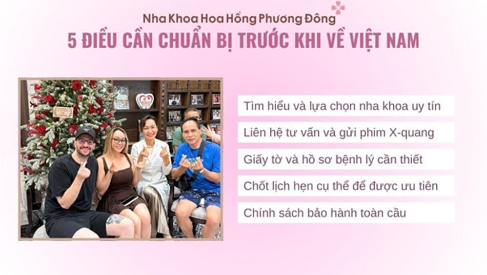 5 Điều khách Việt Kiều cần chuẩn bị trước khi về Việt Nam điều trị răng miệng