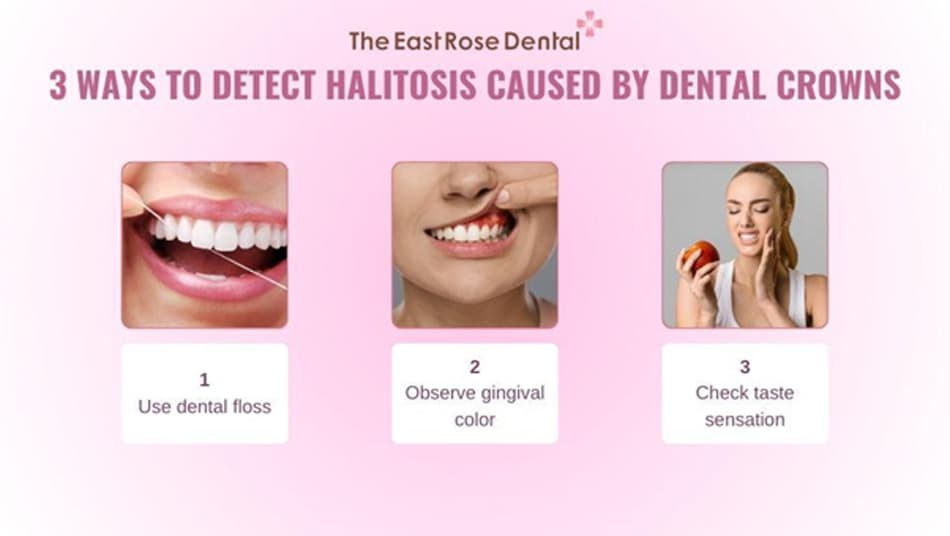 Bad breath from porcelain crowns often has distinct, easily recognizable signs