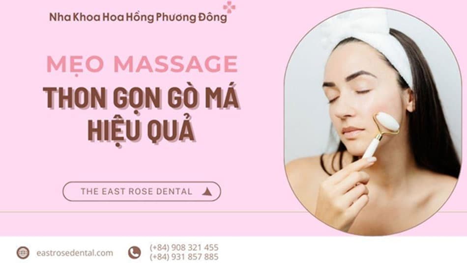 Mẹo massage giúp thu gọn gò má đơn giản