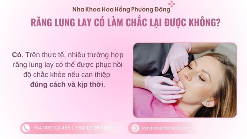 Răng lung lay nên được can thiệp đúng cách và kịp thời