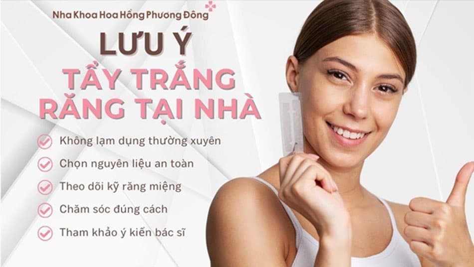 Cần lưu ý một số vấn đề trước khi lựa chọn tẩy trắng răng tại nhà