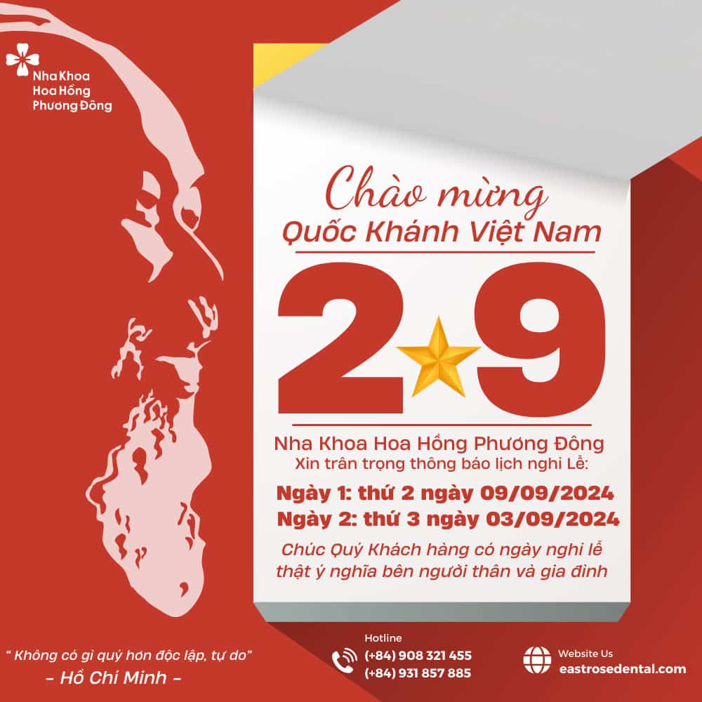 Thông báo thời gian nghỉ Lễ Quốc Khánh